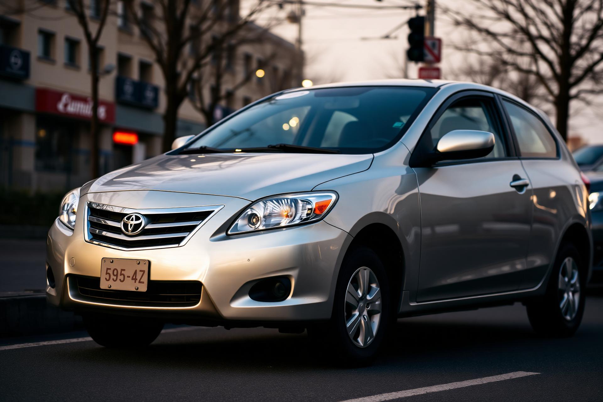 Economy sedan ready for rideshare